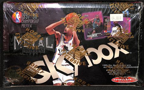 1997 skybox metal universe basketball box|skybox metal universe basketball cards.